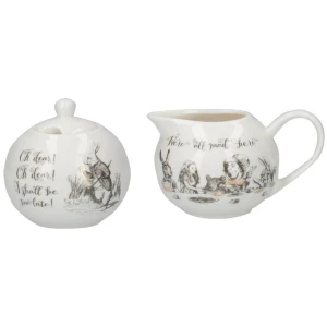 Mikasa x V&A Alice In Wonderland Sugar Bowl & Creamer Jug