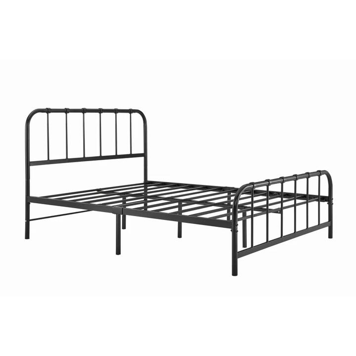 Milan Metal Bed Frame - Black, Double