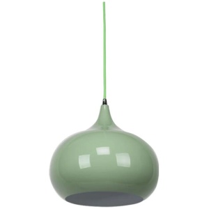 Mini Kirby Inverted Bowl Metal Pendant Light Lamp - Light Lamp Green