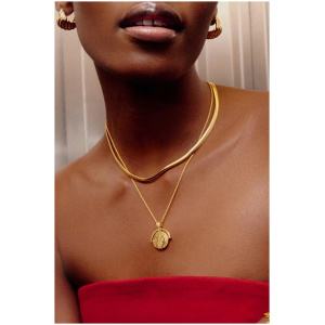 Missoma Lucy Williams Roman Arc Coin Necklace Gold