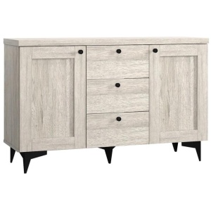 Miyake Wooden Sideboard Buffet Unit Storage Cabinet W/ 2-Door 3-Drawer - Urban Snow