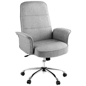 Modern Fabric Medium Back Computer Working Office Task Chair - Grey