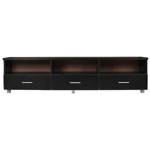 Modern Tech TV Stand Cabinet Entertainment Unit 1.8m - Black
