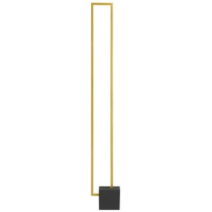 Modric Modern Standing Floor Lamp Light Concrete Aluminium Black Gold Anodised