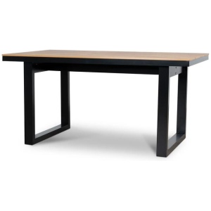 Monderra 1.6m Black Outdoor Dining Table - Natural by Interior Secrets - AfterPay Available