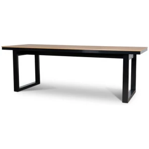 Monderra 2.3m Black Outdoor Dining Table - Natural by Interior Secrets - AfterPay Available