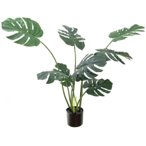 Monstera Vine Artificial Fake Plant Decorative Arrangement 90cm Green