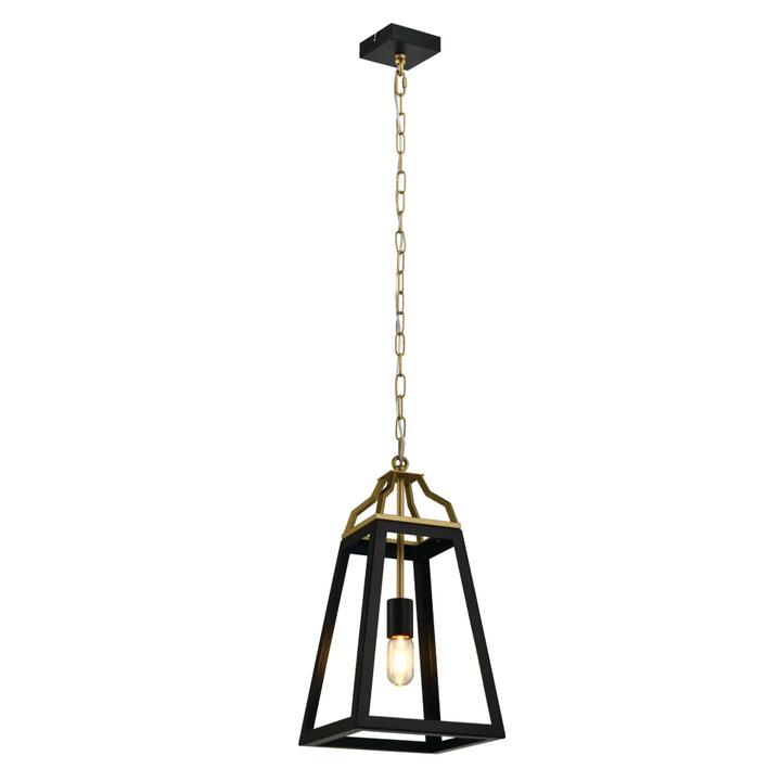 Monteal Contemporary Pendant Hanging Lamp Light Metal Black Antique Gold Matte