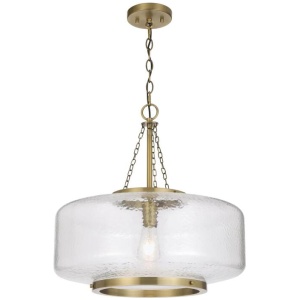 Mornet Industrial Pendant Hanging Lamp Light Metal Glass Gold Satin