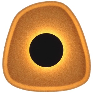 Moro Industrial Wall Lamp Light Felt Aluminium Acrylic Orange Grey Textured