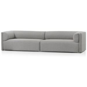 Mullen 4 Seater Fabric Sofa - Grey by Interior Secrets - AfterPay Available