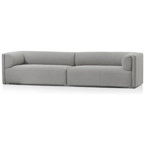 Mullen 4 Seater Fabric Sofa - Grey by Interior Secrets - AfterPay Available
