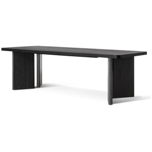 Munoz 2.4m Elm Dining Table - Full Black by Interior Secrets - AfterPay Available