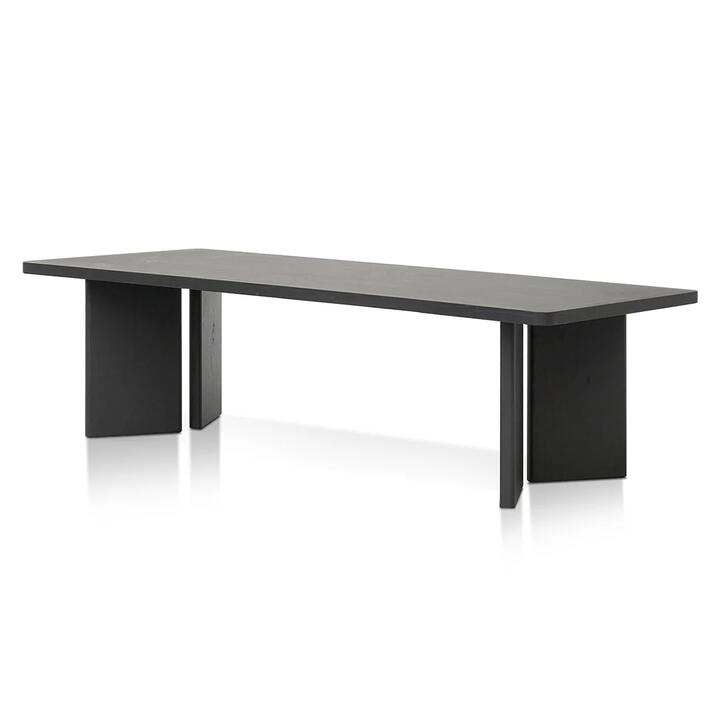 Munoz 3m Elm Dining Table - Full Black by Interior Secrets - AfterPay Available