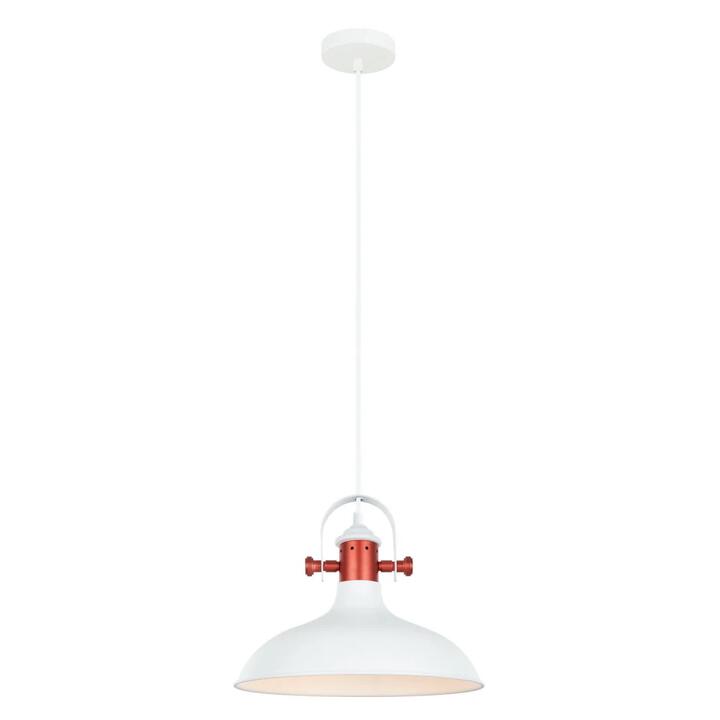NARVIK Pendant Lamp Light Interior ES Matte White Dome with Copper Highlight OD360mm