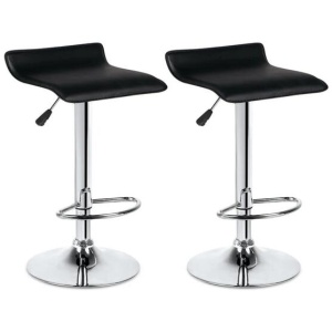 NEW Kitchen Counter Bar Stool 2 Pack Flat Top Black 38.5cm Indoor Furniture