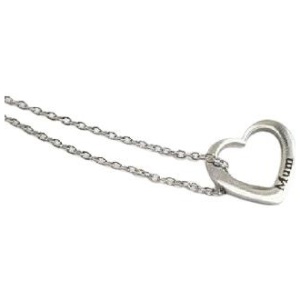 NNEOBA Customizable Heart Engraved Pendant Necklace - Personalized 5 Hearts, Silver