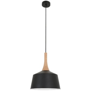 NORDIC Pendant Lamp Light Interior ES Black Small Angled Dome OD270mm