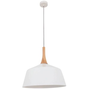 NORDIC Pendant Lamp Light Interior ES White Medium Angled Dome OD400mm