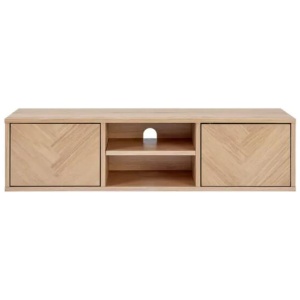 Nagano Lowline Entertainment Unit TV Stand Storage Cabinet 120cm - Natural