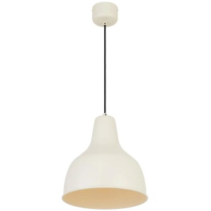 Nesby Contemporary Pendant Hanging Lamp Light Metal Beige Satin