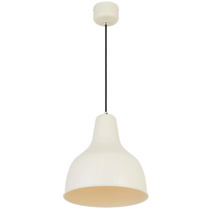 Nesby Contemporary Pendant Hanging Lamp Light Metal Beige Satin