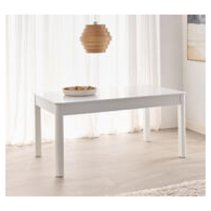Newport 6 Seater Rectangle Dining Table White