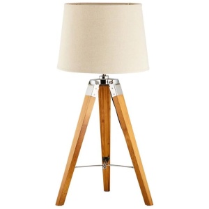 Nicki Classic Tripod Table Lamp - Natural