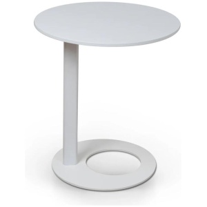 Nielsen 50cm Wooden Side Table - Full White by Interior Secrets - AfterPay Available