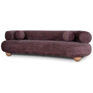 Nimbus 3 Seater Sofa - Plum by Interior Secrets - AfterPay Available