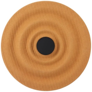 Niro Industrial Wall Lamp Light Felt Orange Grey Textured