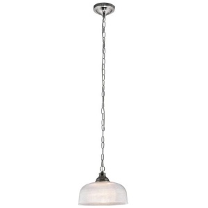 Nirvana Modern Glass Shade Pendant Lamp Light Satin Chrome