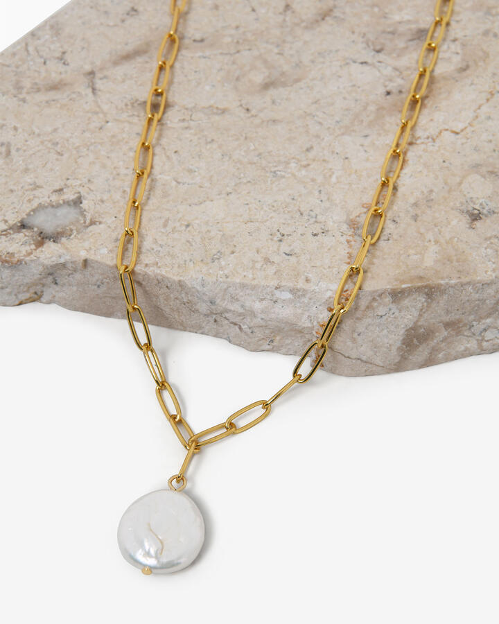 Noa Pearl Chain Necklace