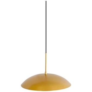 Nobu Rustic Modern Metal Disc Pendant Light Lamp - Gold