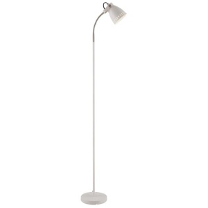 Nova Contemporary Standing Floor Lamp Light Metal White