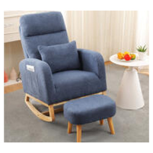 Nowill Rocking Armchair Blue