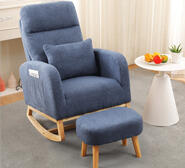 Nowill Rocking Armchair Blue