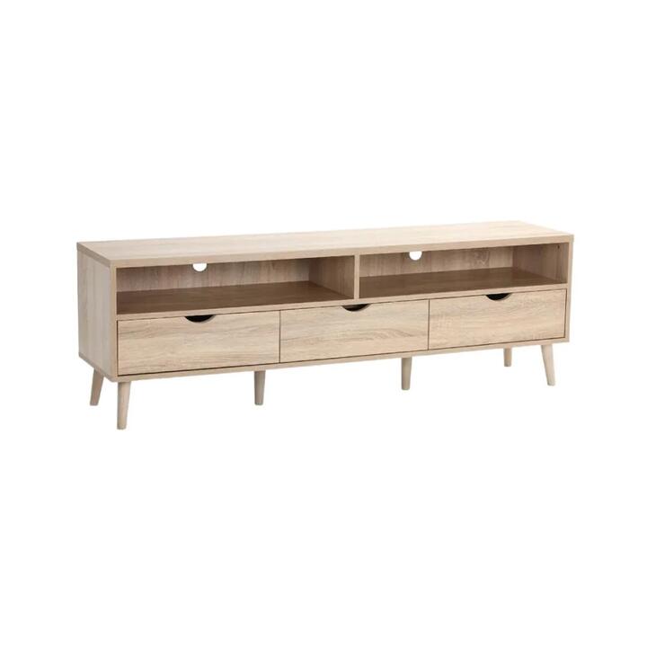 Nyhavn Collection Entertainment Unit TV Stand - Oak, 170cm