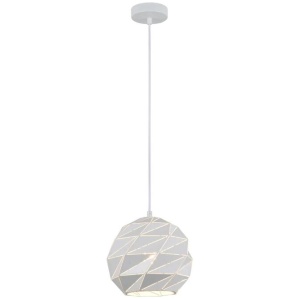 ORIGAMI Pendant Lamp Light Interior ES 60W Matte White Dome Small Iron OD220mm x H3215mm