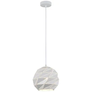 ORIGAMI Pendant Lamp Light Interior ES 60W Matte White Dome Small Iron OD220mm x H3215mm