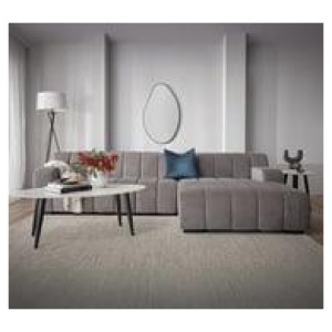 Oakland 2.5 Seater Right Chaise Sofa Grey 2 Seater