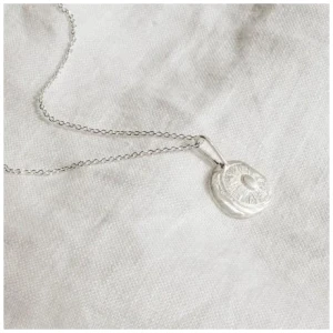 Ochre Silver Pendant Necklace