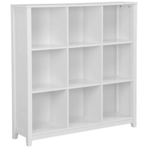 Oliver Modern 3-Tier 9-Cube Bookcase Display Cabinet - White