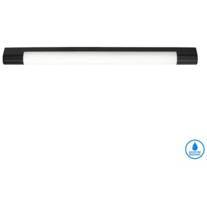 Oras Modern Wall Lamp Light Stainless Steel Polycarbonate Black Opal