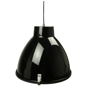 Orin Classic Industrial Metal with Acrylic Cover Pendant Light Lamp - Black