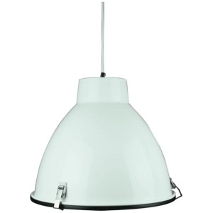 Orin Classic Industrial Metal with Acrylic Cover Pendant Light Lamp - White