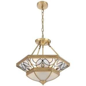 Orista Modern Pendant Hanging Lamp Light Solid Brass Brass Brass