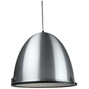 Orlyn Classic Industrial Metal with Acrylic Cover with Frosted Diffuser Pendant Light Lamp - Aluminium