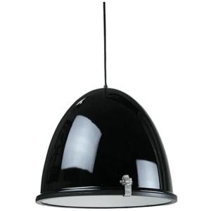 Orlyn Classic Industrial Metal with Acrylic Cover with Frosted Diffuser Pendant Light Lamp - Black