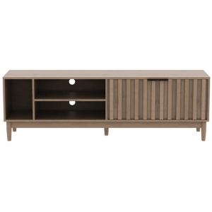 Ozzy Modern Lowline Entertainment Unit TV Stand 160cm 2-Door Oak